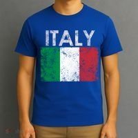 Funny Vintage Italian Italy Flag Pride Gift T-Shirt thumb 3