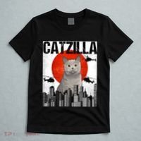 Funny Vintage Japanese Catzilla British Shorthair Cat T-Shirt thumb 5