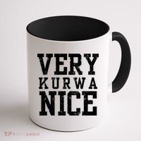 Funny Very Kurwa Nice Poland Polska Very Nice Fathers Day Coffee Mug thumb 1