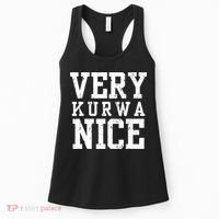 Funny Very Kurwa Nice Poland Polska Very Nice Fathers Day Women's Tank Top thumb 0