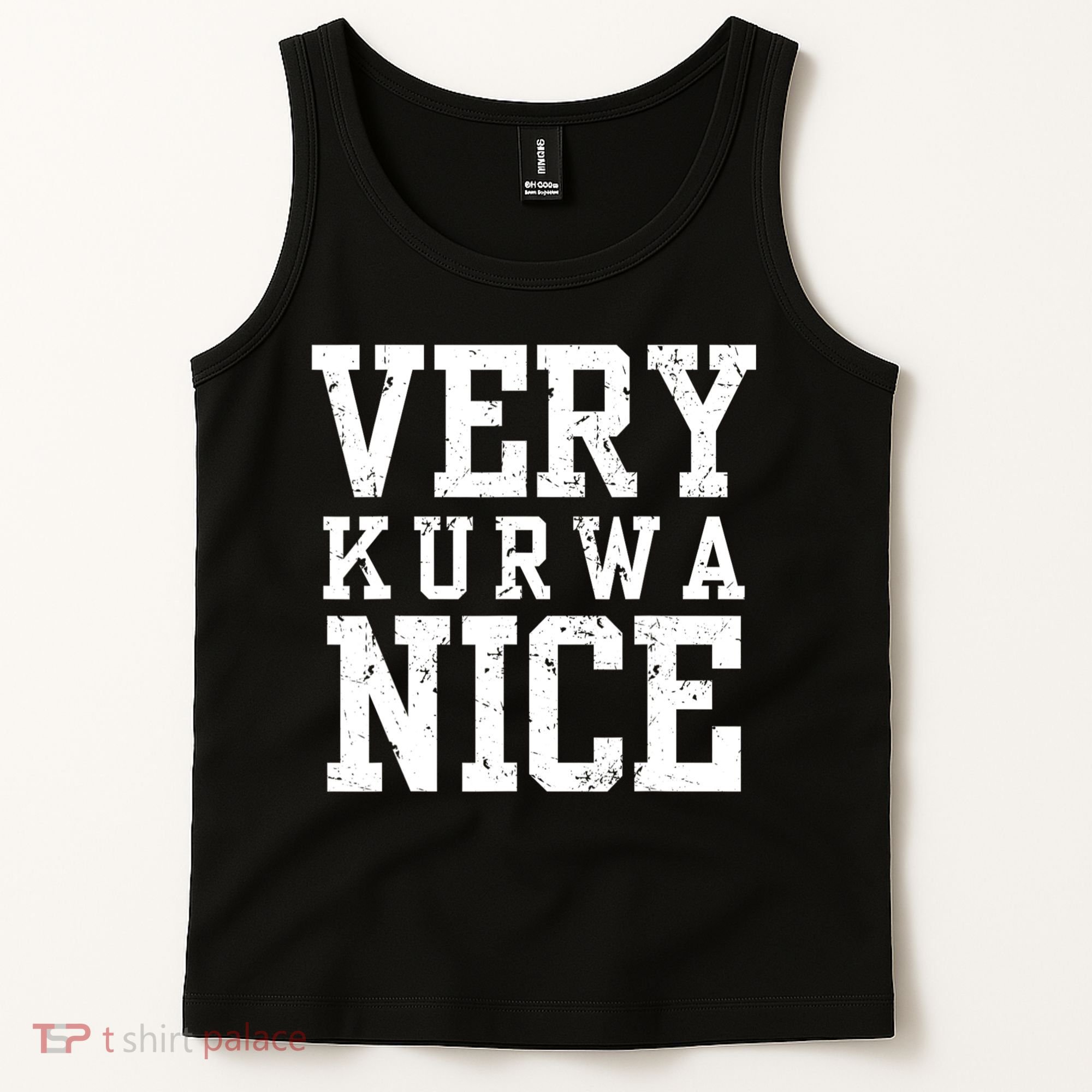 Funny Very Kurwa Nice Poland Polska Very Nice Fathers Day Tank Top