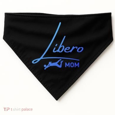 Fun Volleyball Libero Mom Graphic Gift USA-Made Doggie Bandana