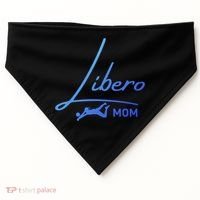 Fun Volleyball Libero Mom Graphic Gift USA-Made Doggie Bandana thumb 0