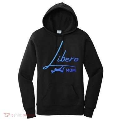 Fun Volleyball Libero Mom Graphic Gift Women's Hoodie