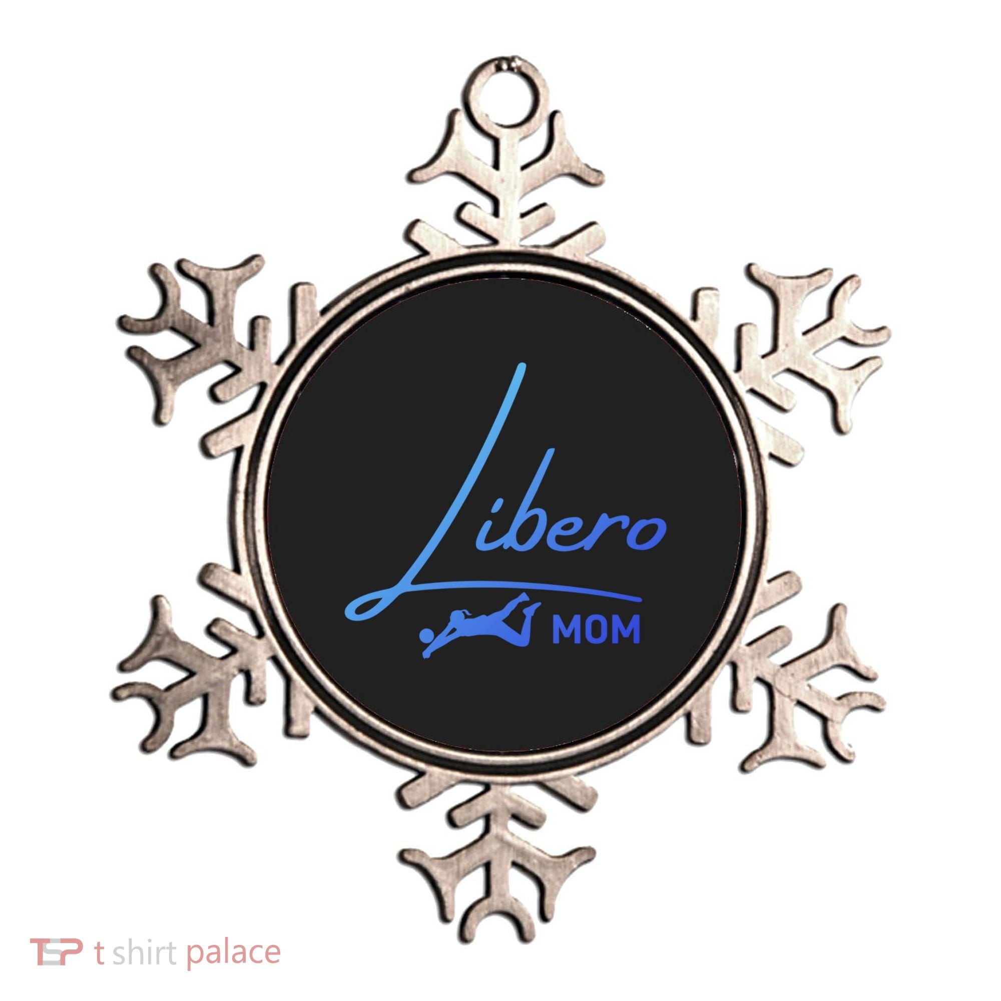 Fun Volleyball Libero Mom Graphic Gift Ornament