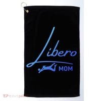 Fun Volleyball Libero Mom Graphic Gift Golf Towel thumb 0