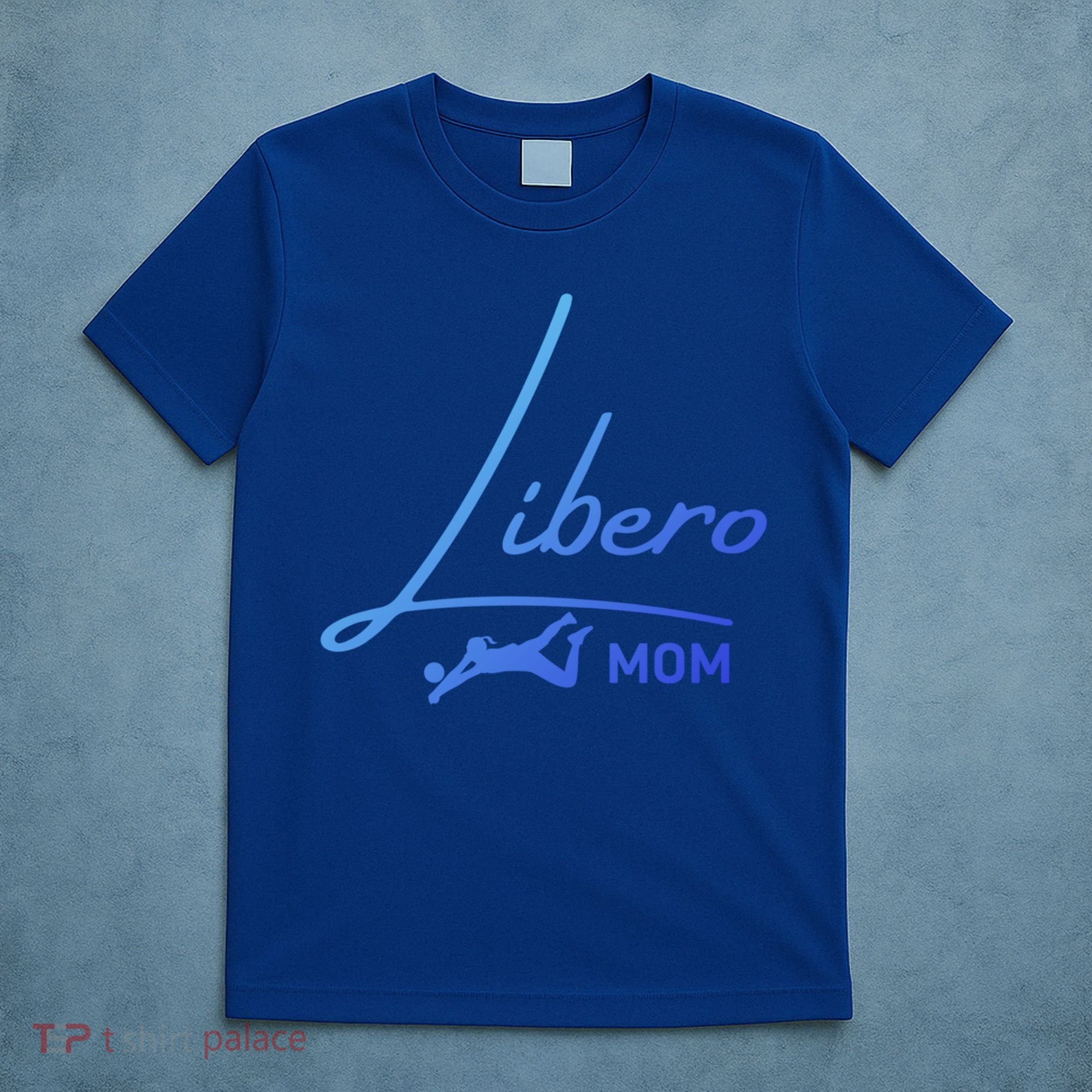 Fun Volleyball Libero Mom Graphic Gift T-Shirt