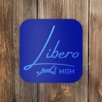 Fun Volleyball Libero Mom Graphic Gift Coaster thumb 0