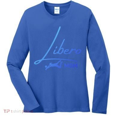 Fun Volleyball Libero Mom Graphic Gift Women's Long Sleeve Shirt