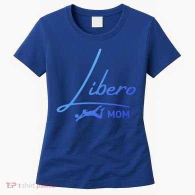 Fun Volleyball Libero Mom Graphic Gift Women's T-Shirt