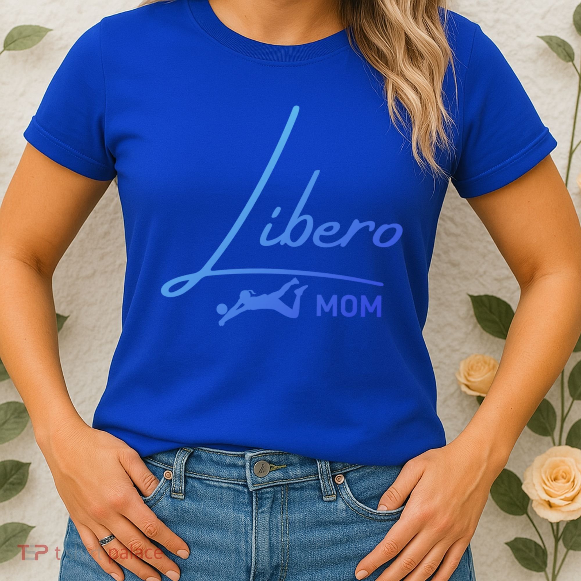 Fun Volleyball Libero Mom Graphic Gift Women's T-Shirt