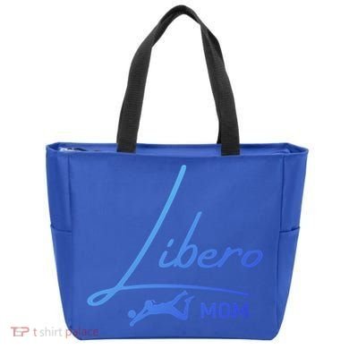 Fun Volleyball Libero Mom Graphic Gift Tote Bag