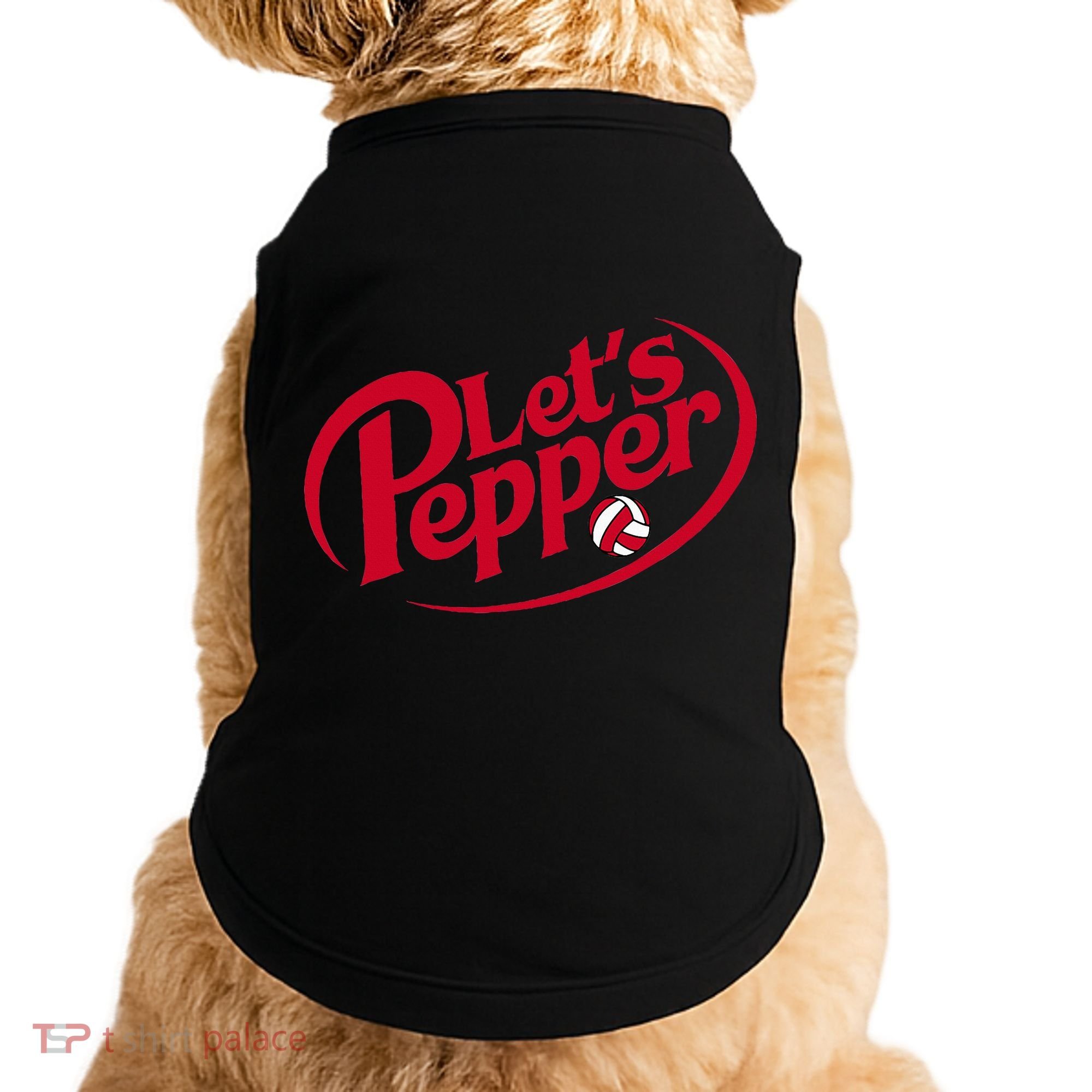 Funny Volleyball Lets Pepper Practice Term Great Doggie Tank