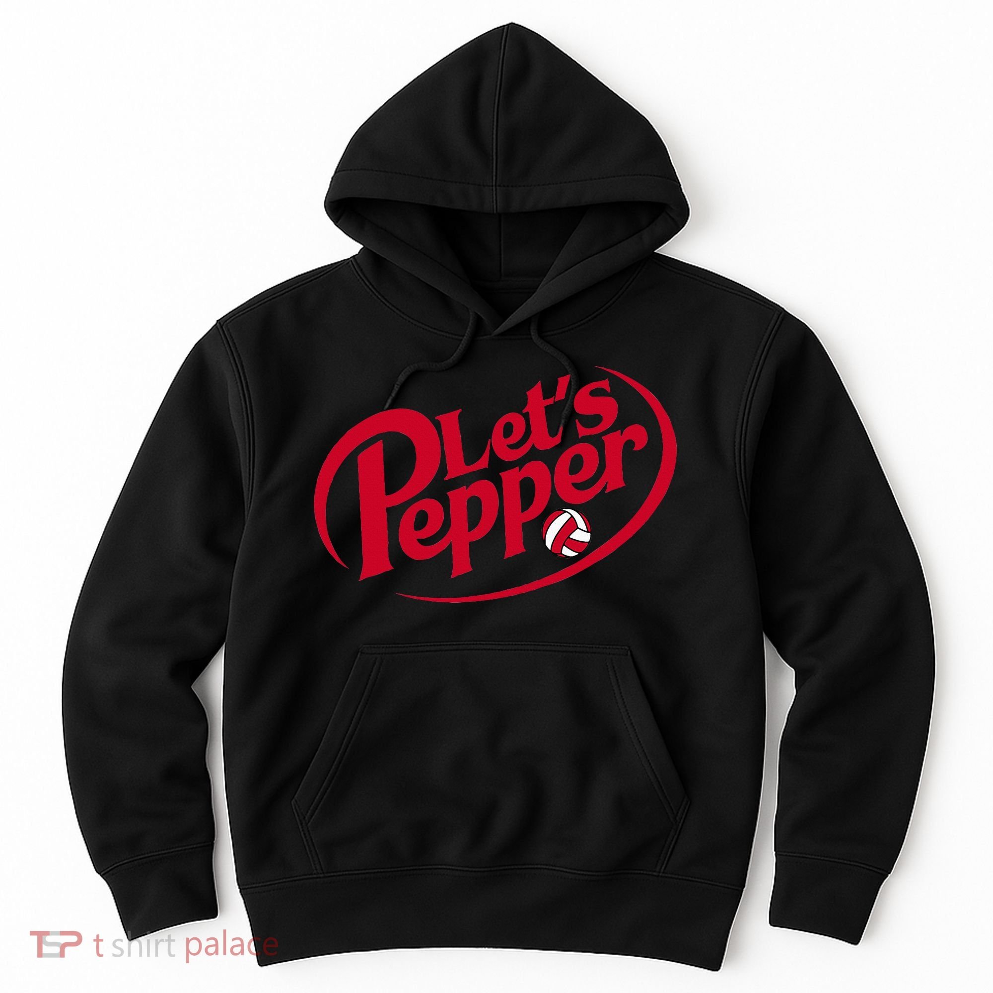 Funny Volleyball Lets Pepper Practice Term Great Hoodie