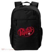 Funny Volleyball Lets Pepper Practice Term Great Backpack thumb 0