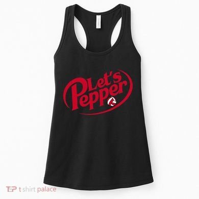 Funny Volleyball Lets Pepper Practice Term Great Women's Tank Top