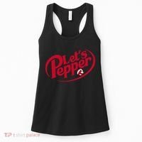 Funny Volleyball Lets Pepper Practice Term Great Women's Tank Top thumb 0