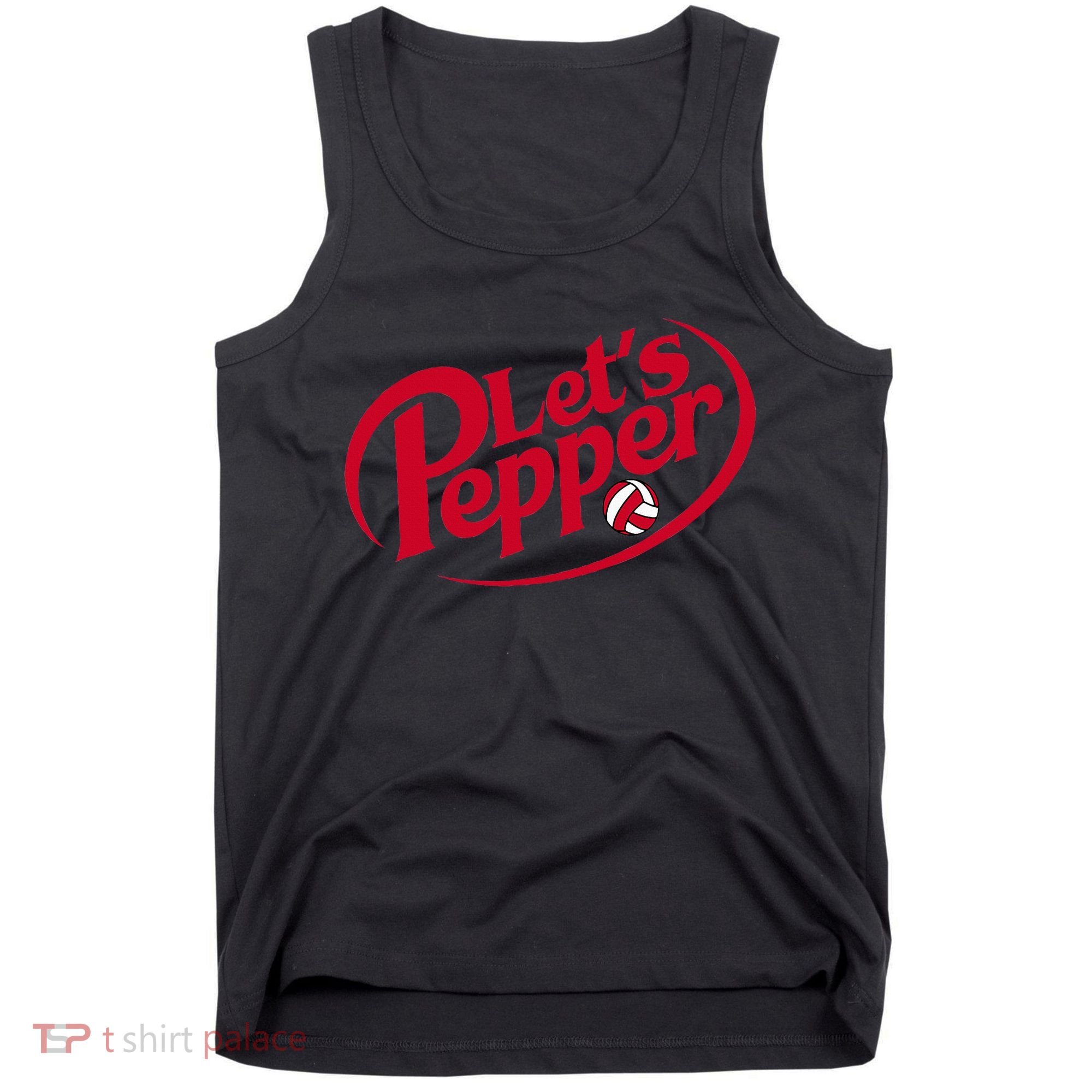 Funny Volleyball Lets Pepper Practice Term Great Tank Top