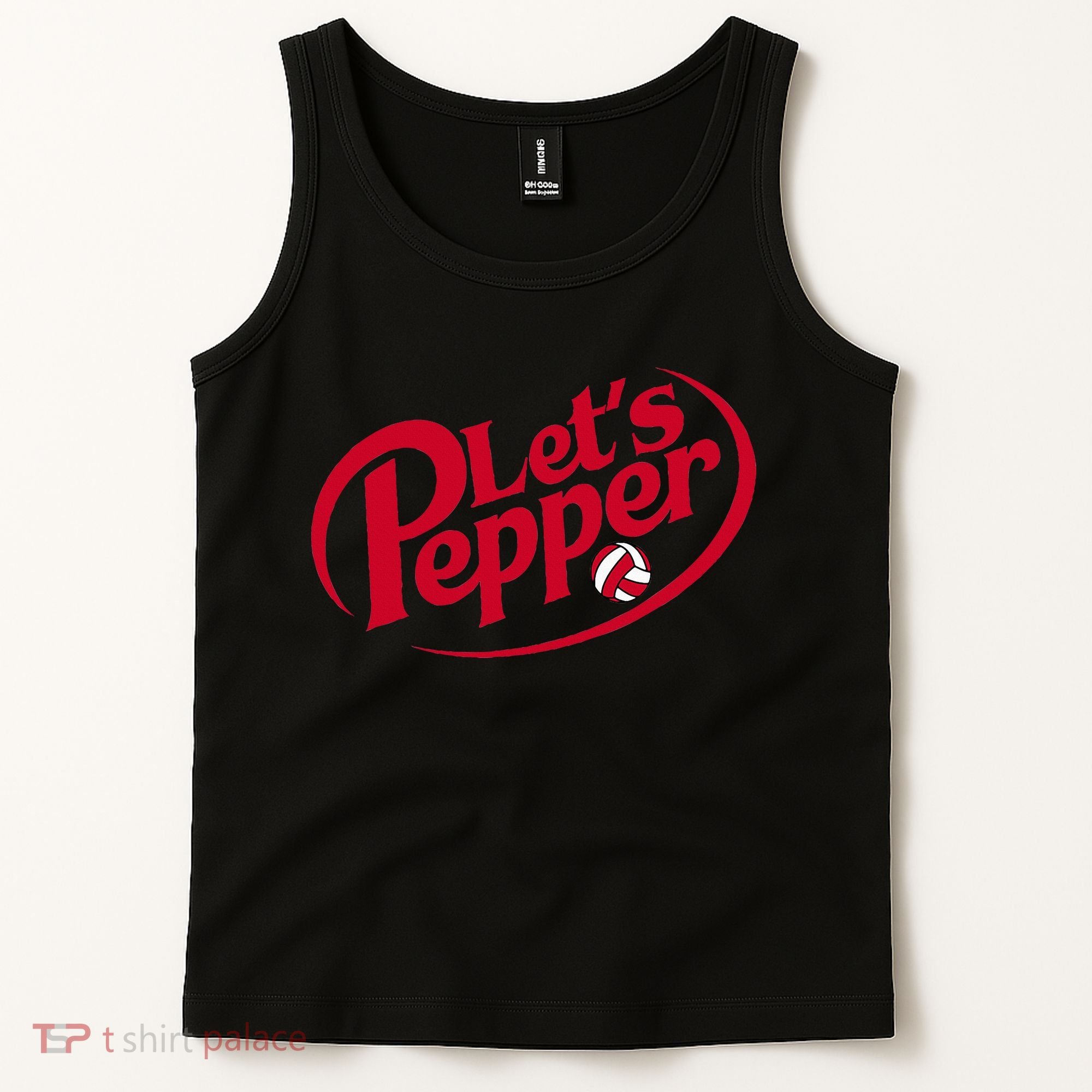 Funny Volleyball Lets Pepper Practice Term Great Tank Top