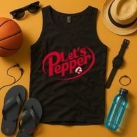 Funny Volleyball Lets Pepper Practice Term Great Tank Top thumb 4