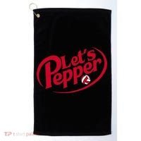 Funny Volleyball Lets Pepper Practice Term Great Golf Towel thumb 0