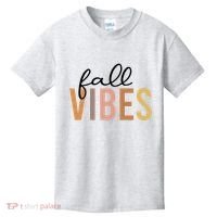 Fall Vibes Love Autumn Season Kids T-Shirt thumb 0