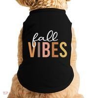 Fall Vibes Love Autumn Season Doggie Tank thumb 0