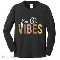 Fall Vibes Love Autumn Season Kids Long Sleeve Shirt thumb 0