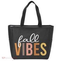 Fall Vibes Love Autumn Season Tote Bag thumb 0