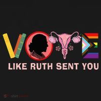 Funny Vote Like Ruth Sent You Uterus Feminist Lgbt Hoodie thumb 2