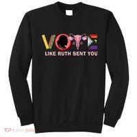 Funny Vote Like Ruth Sent You Uterus Feminist Lgbt Sweatshirt thumb 0