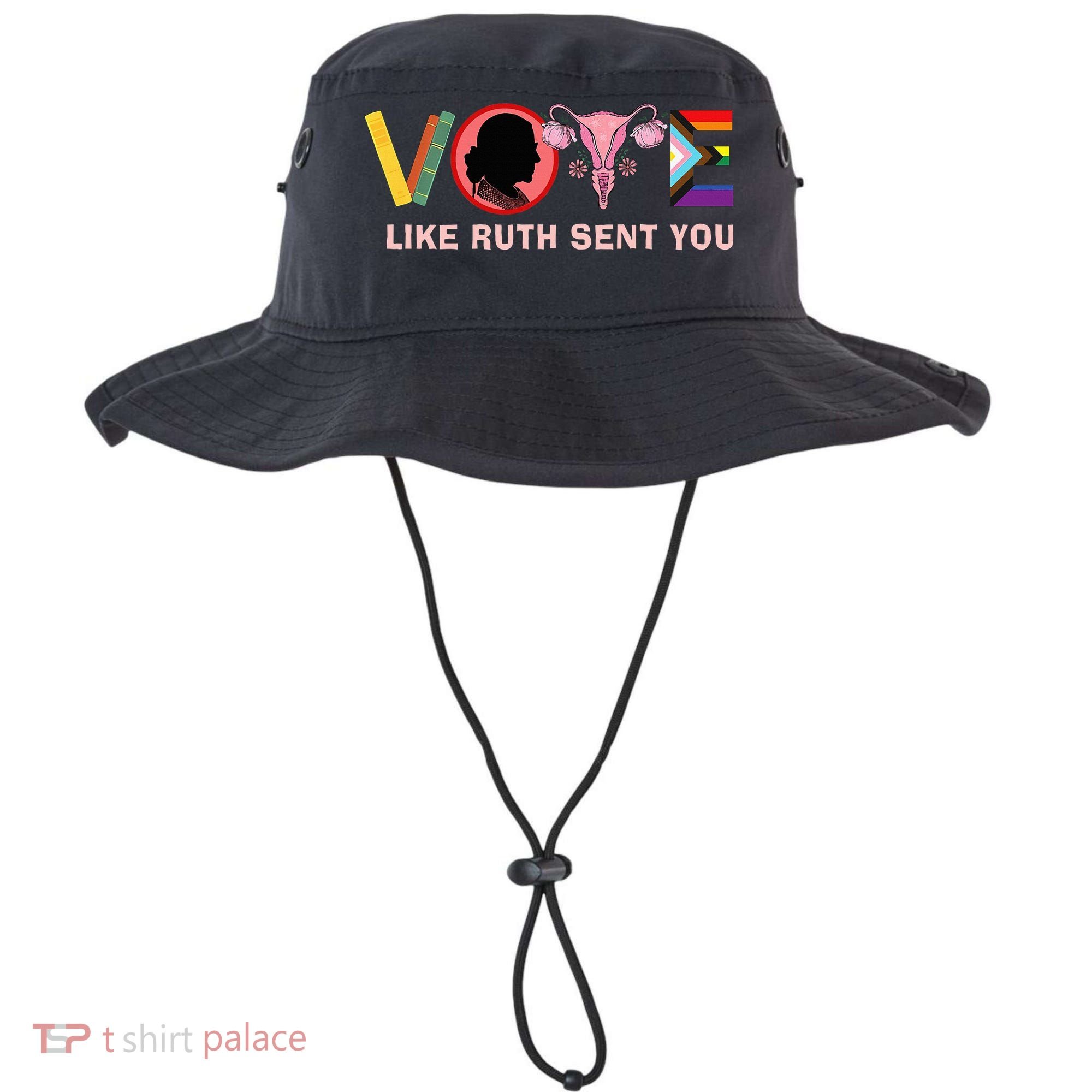 Funny Vote Like Ruth Sent You Uterus Feminist Lgbt Bucket Hat