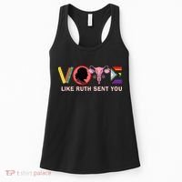 Funny Vote Like Ruth Sent You Uterus Feminist Lgbt Women's Tank Top thumb 0