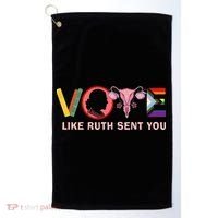 Funny Vote Like Ruth Sent You Uterus Feminist Lgbt Golf Towel thumb 0