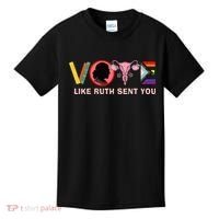 Funny Vote Like Ruth Sent You Uterus Feminist Lgbt Kids T-Shirt thumb 0