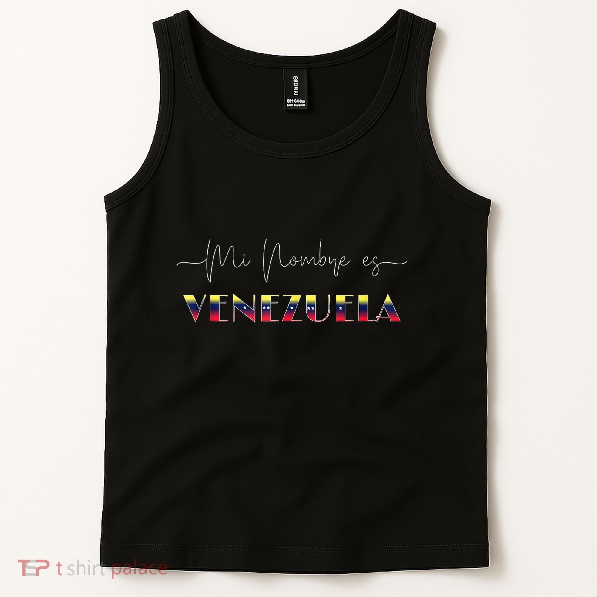 Franela Venezuela Libre Mi Nombre Es Venezuela Venezuelan Tank Top