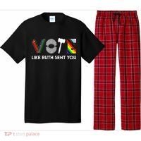 Funny Vote Like Ruth Sent You Gavel Feminists Lgbt Pride Pajama Set thumb 0