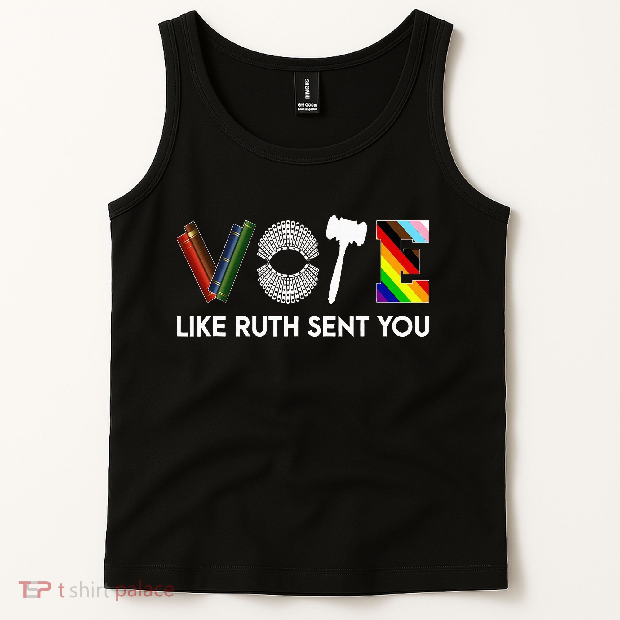 Funny Vote Like Ruth Sent You Gavel Feminists Lgbt Pride Tank Top