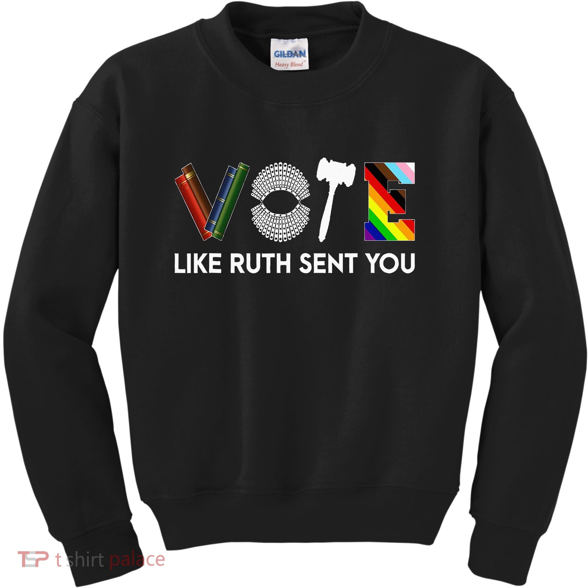 Funny Vote Like Ruth Sent You Gavel Feminists Lgbt Pride Kids Sweatshirt
