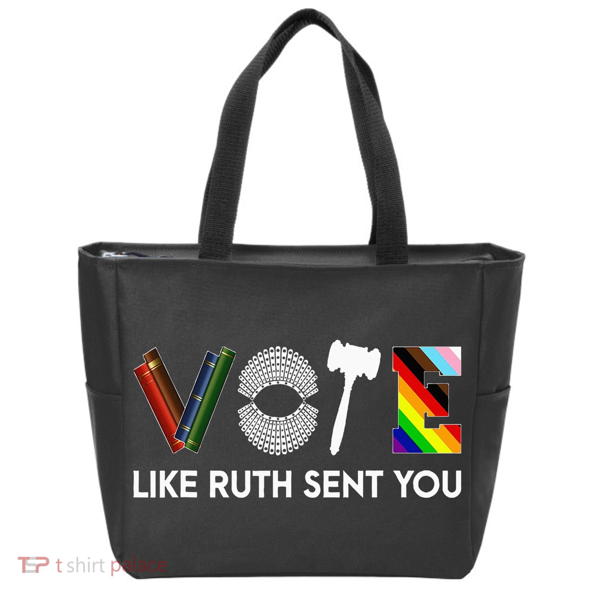 Funny Vote Like Ruth Sent You Gavel Feminists Lgbt Pride Tote Bag