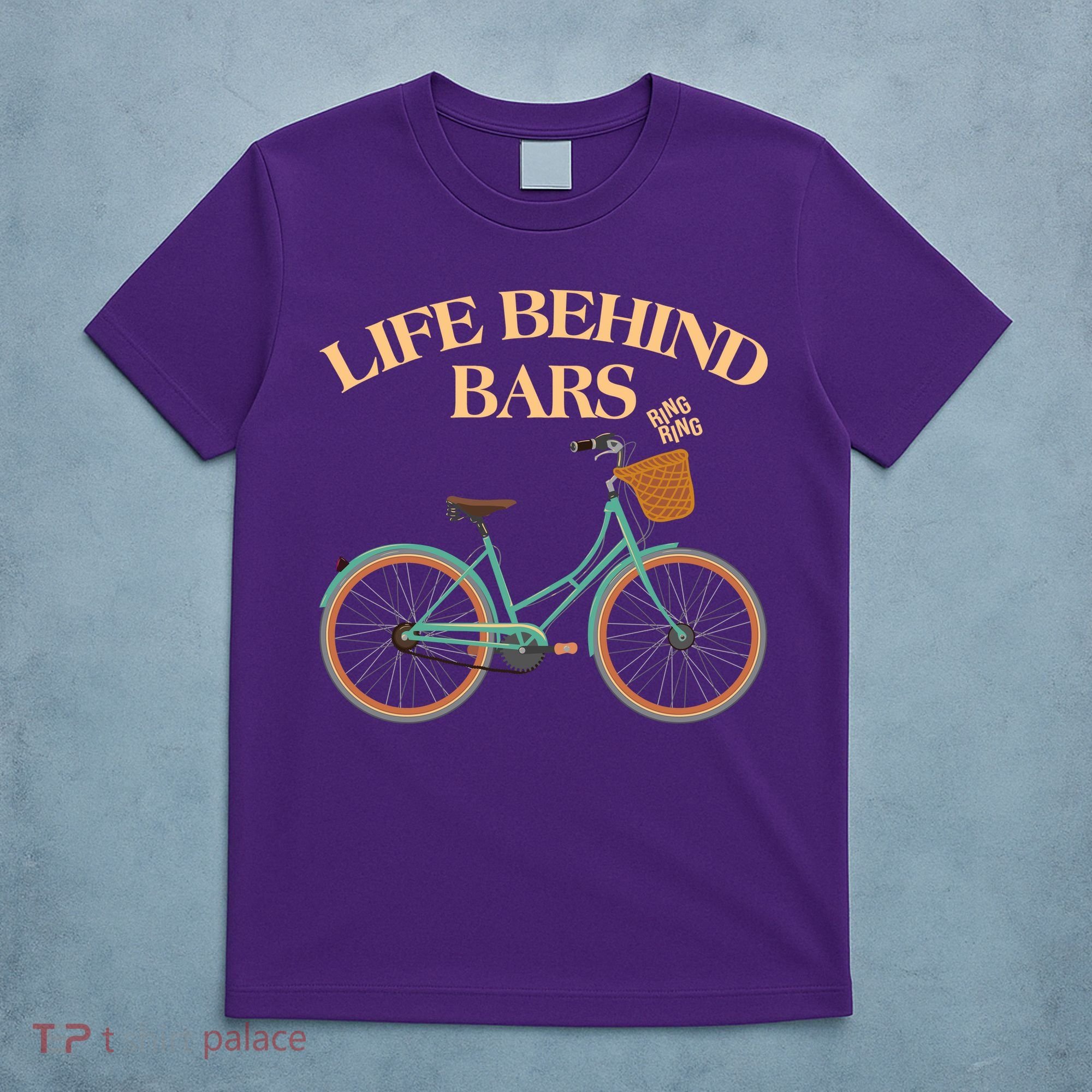 Funny VIntage Life Behind Bars Bike Bicycle Fan T-Shirt