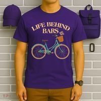 Funny VIntage Life Behind Bars Bike Bicycle Fan T-Shirt thumb 6