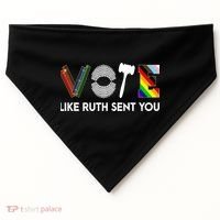 Funny Vote Like Ruth Sent You Gavel Feminists Lgbt Pride USA-Made Doggie Bandana thumb 0