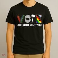 Funny Vote Like Ruth Sent You Gavel Feminists Lgbt Pride T-Shirt thumb 3