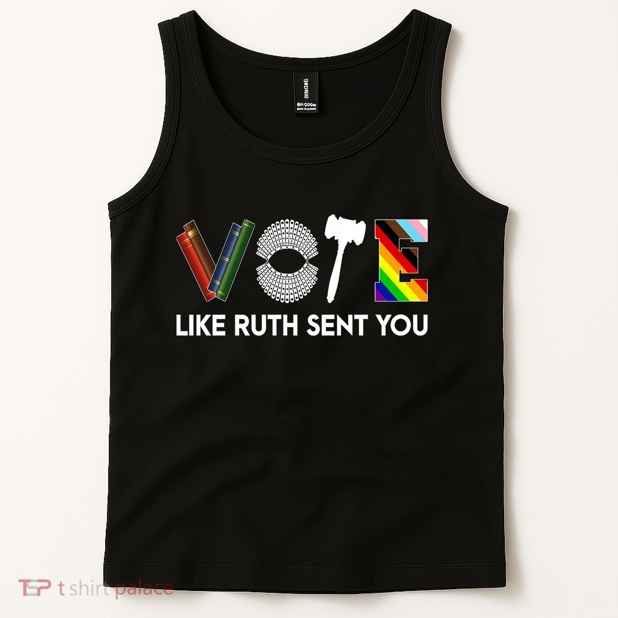 Funny Vote Like Ruth Sent You Gavel Feminists Lgbt Pride Tank Top