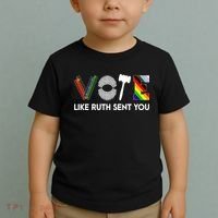 Funny Vote Like Ruth Sent You Gavel Feminists Lgbt Pride Toddler T-Shirt thumb 2