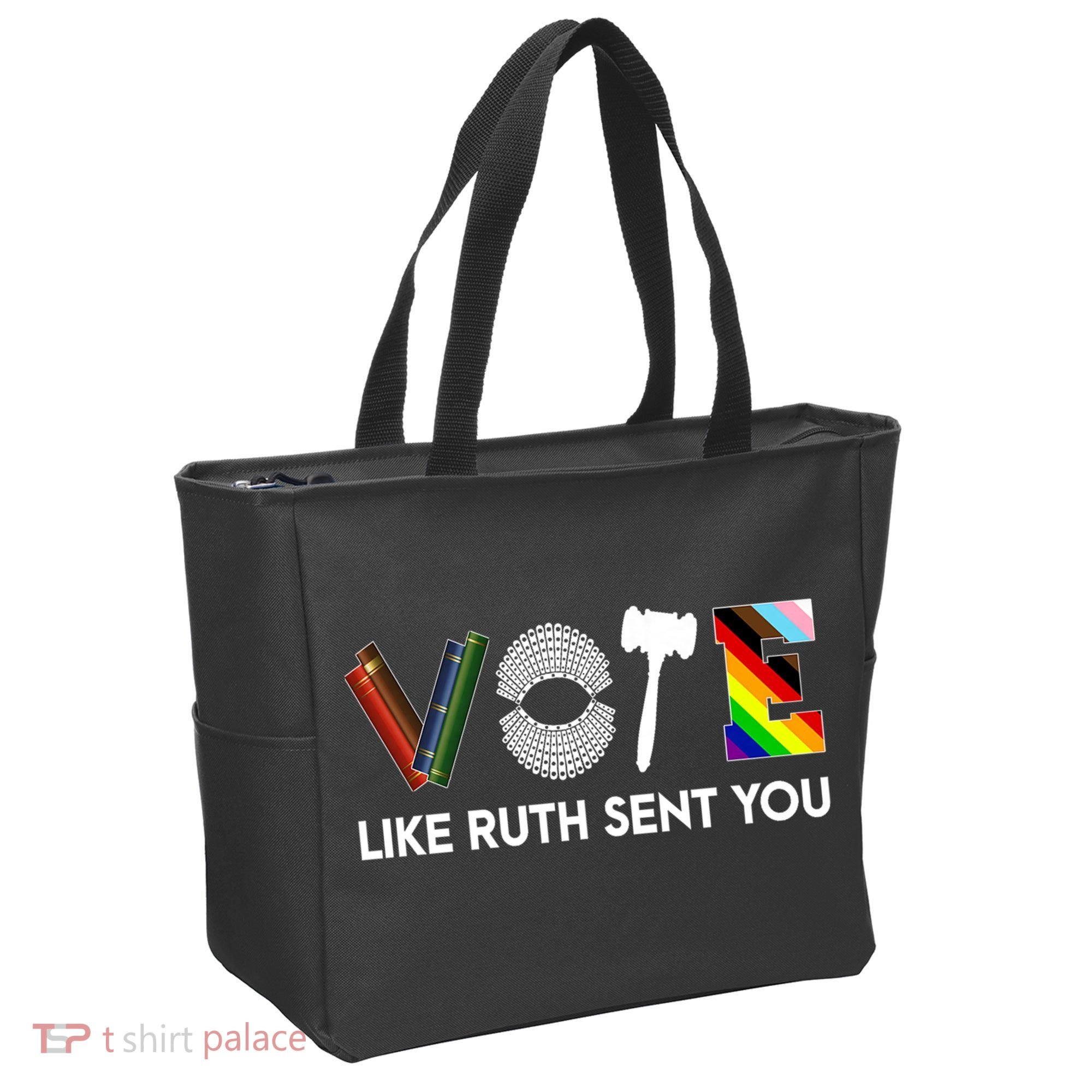 Funny Vote Like Ruth Sent You Gavel Feminists Lgbt Pride Tote Bag