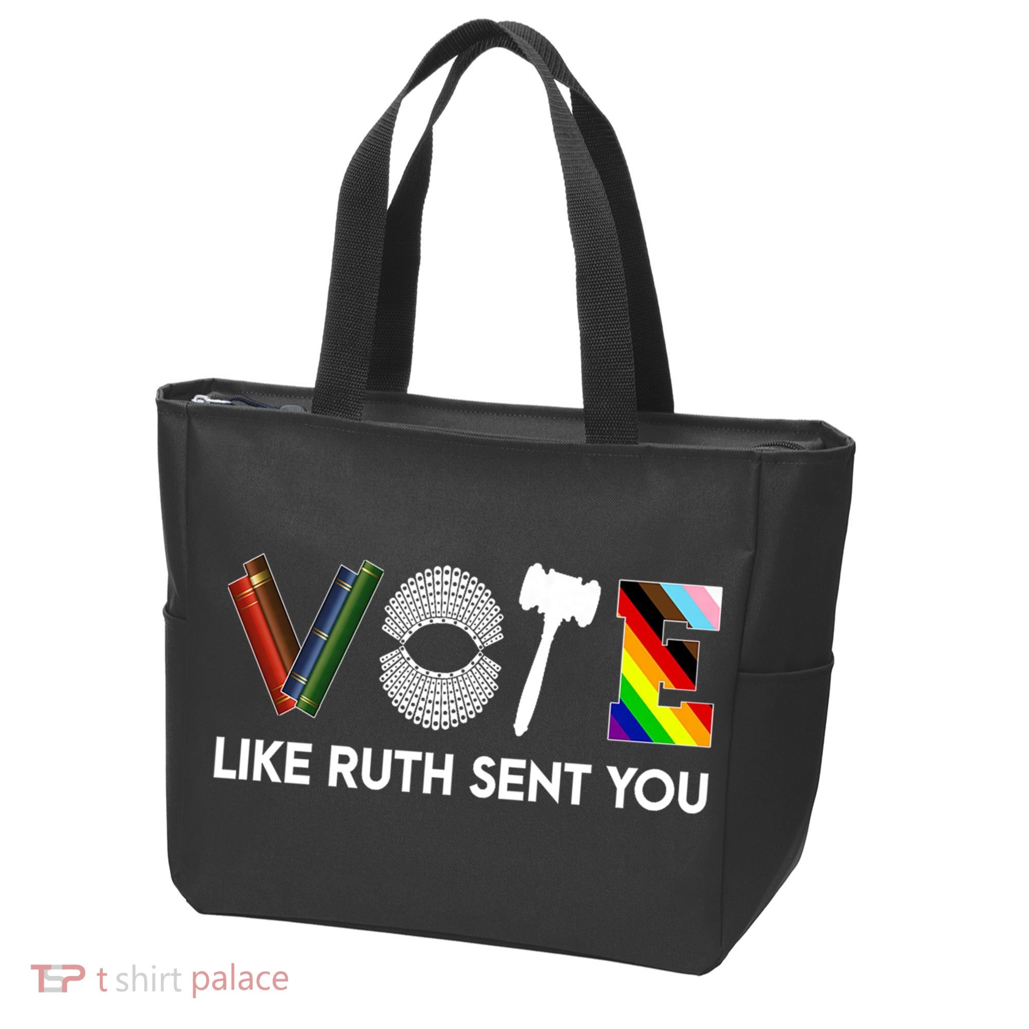 Funny Vote Like Ruth Sent You Gavel Feminists Lgbt Pride Tote Bag