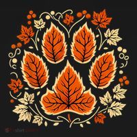 Fall Vine Leaf Dog Paw Print Autumn Maple Leaf Thanksgiving Toddler Hoodie thumb 2