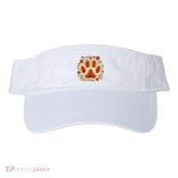 Fall Vine Leaf Dog Paw Print Autumn Maple Leaf Thanksgiving Visor thumb 0